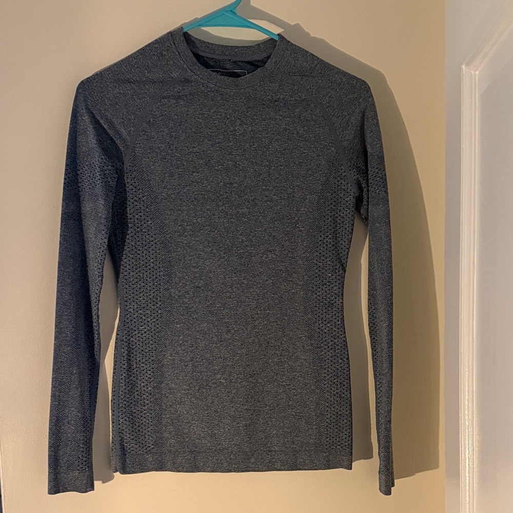 Heather Blue Figs Underscrub Long Sleeve